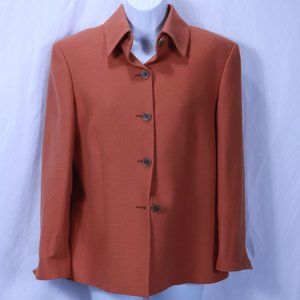 Loro Piana for Sfi Femme 100% Worsted Camel Hair Blazer 6 - Measured